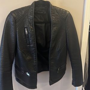 Zara Black Leather Jacket